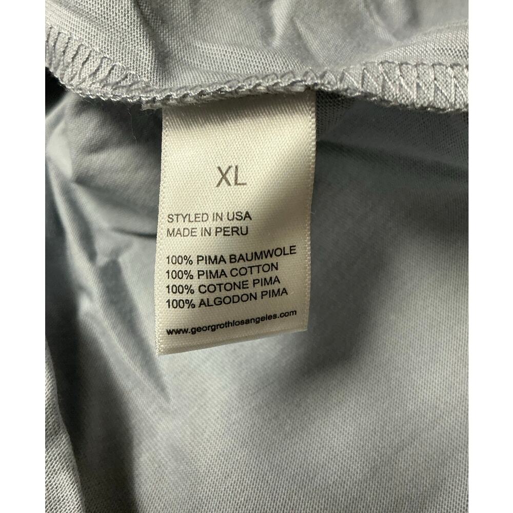 Georg Roth Indestructible Pima Cotton Crew Neck Tee Size XL - Picture 5 of 7